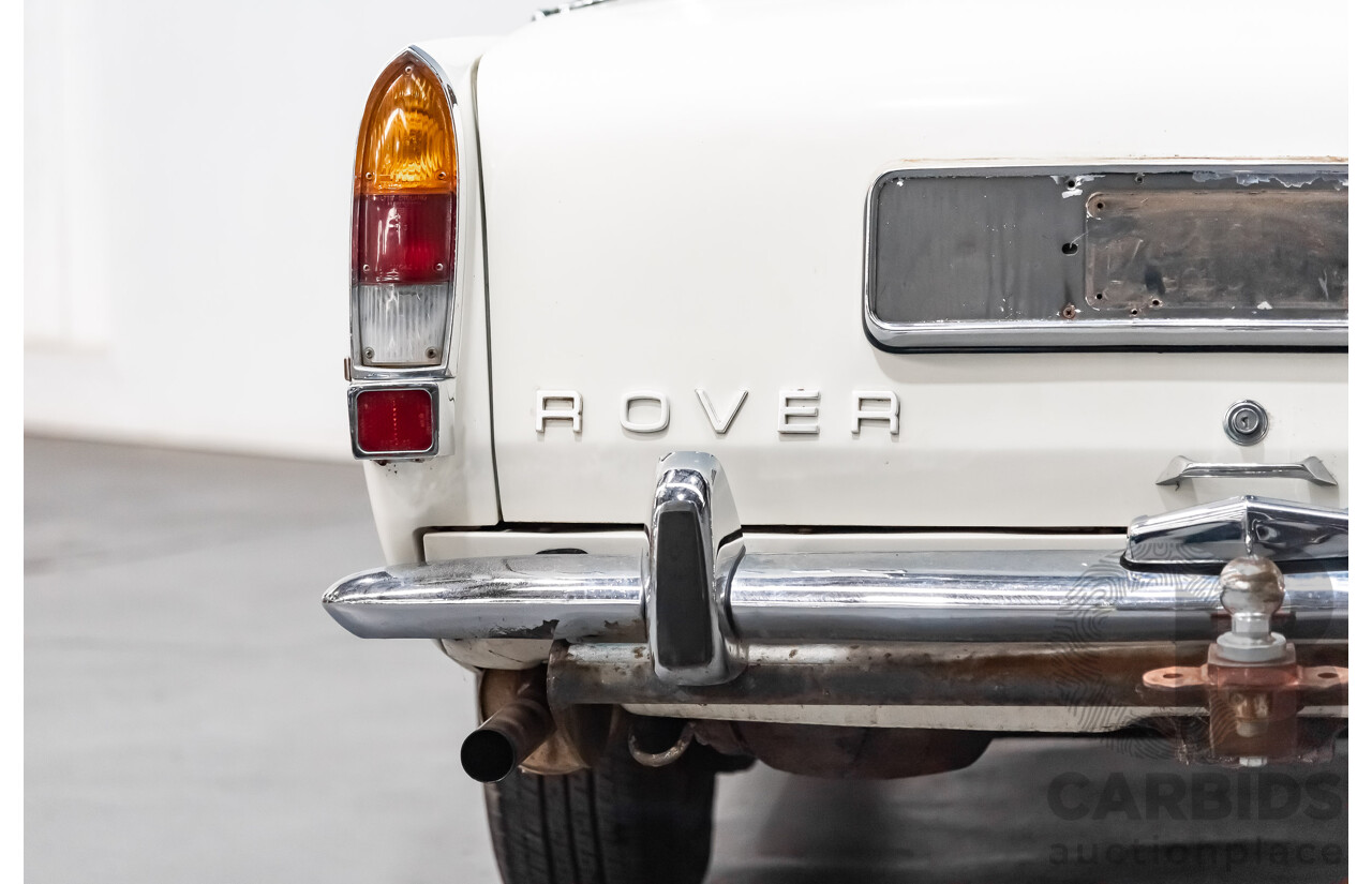 8/1971 Rover P6 3500 4d Sedan White 3.5L V8