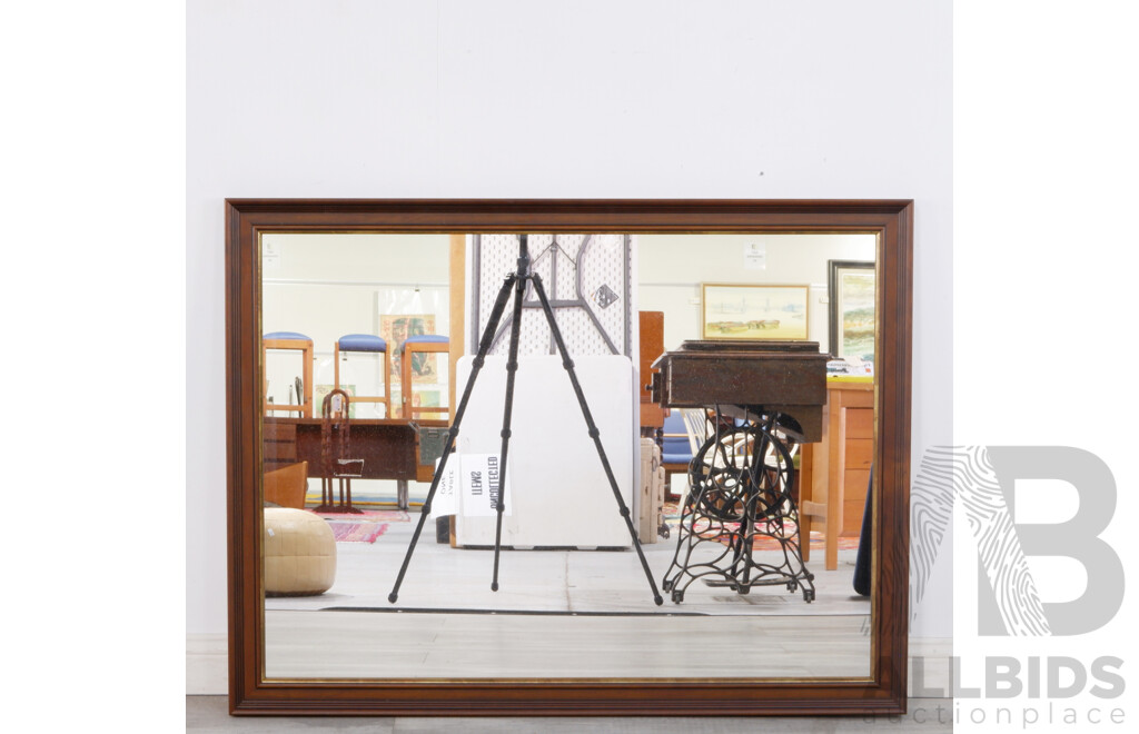 Walnut Timber Framed Mirror