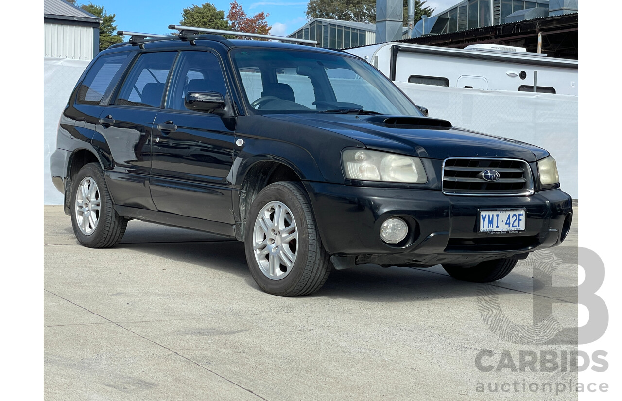 11/2004 Subaru Forester XT MY05 4d Wagon Black 2.5L