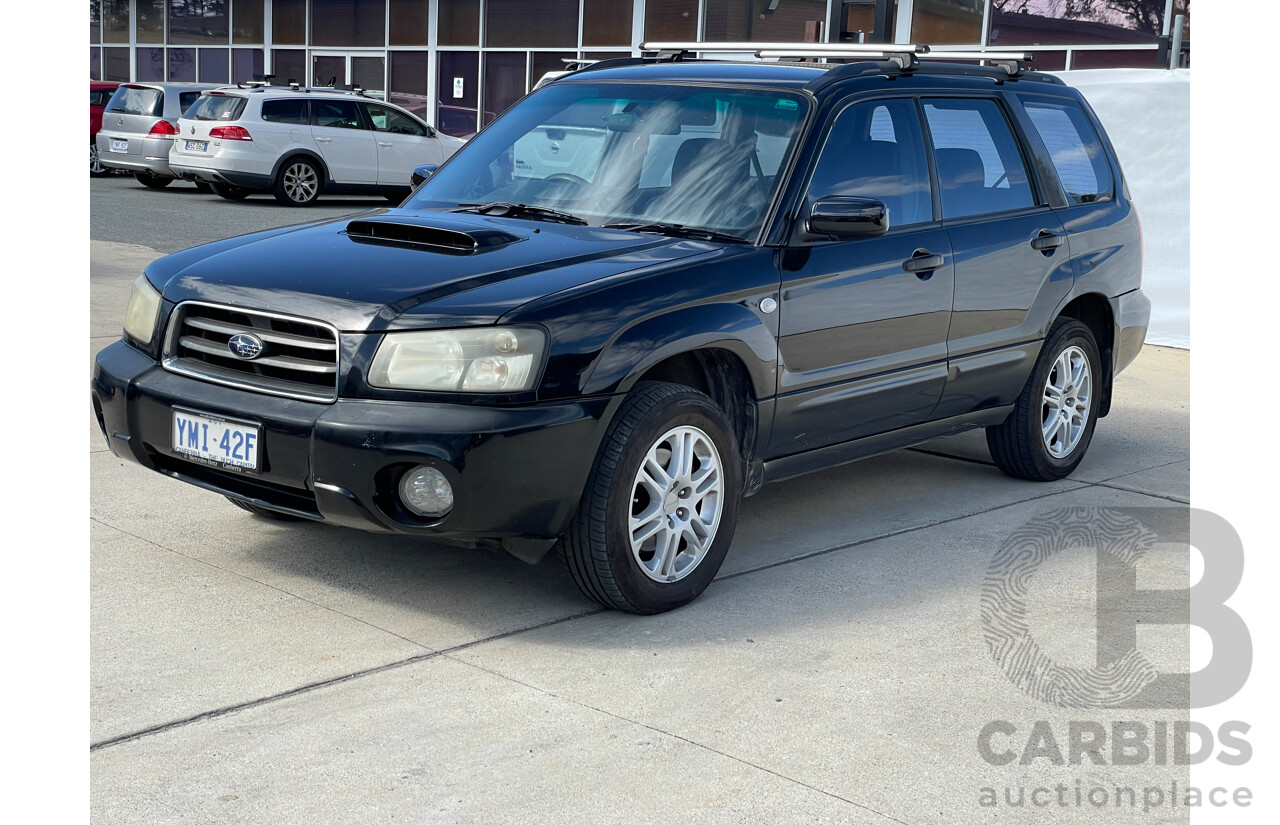 11/2004 Subaru Forester XT MY05 4d Wagon Black 2.5L