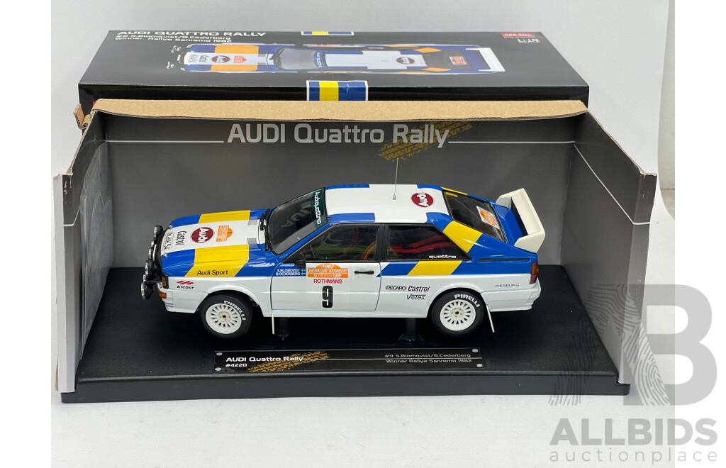 Sun Star 1982 Audi Quattro Rally  - 1/18  Scale