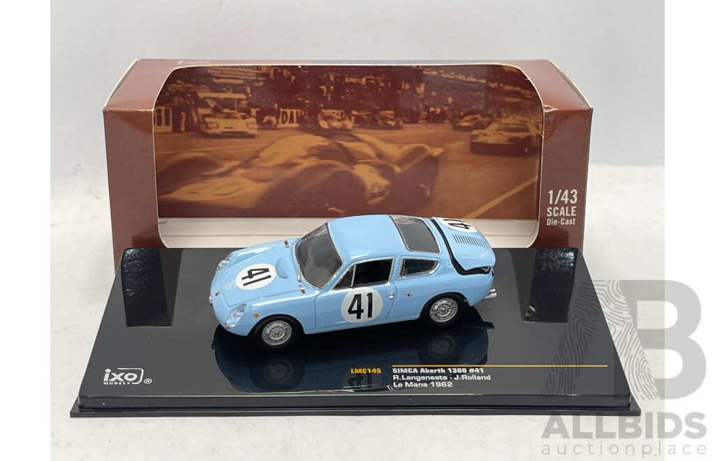 IXO Models 1962 Simca Abarth 1300 Le Mans - 1/43 Scale