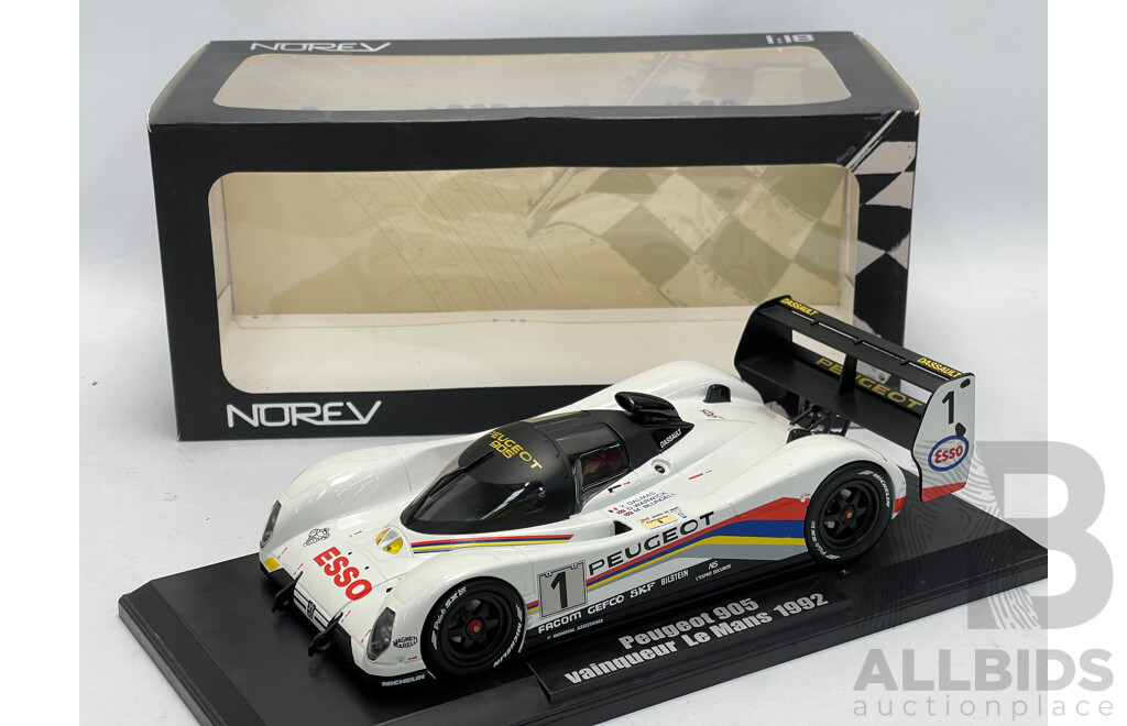 Norev 1992 Peugeot 905 Le Mans - 1/18 Scale