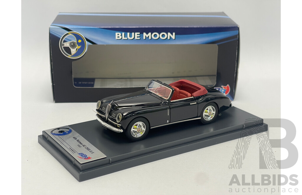 BBR Blue Moon Series 1949 Alfa Romeo 6C 2500 SS Cabriolet - 1/43 Scale