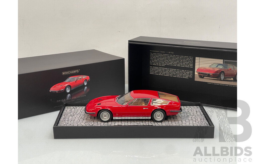 Minichamps First Class Collection 1970 Maserati Indy  - 1/18 Scale
