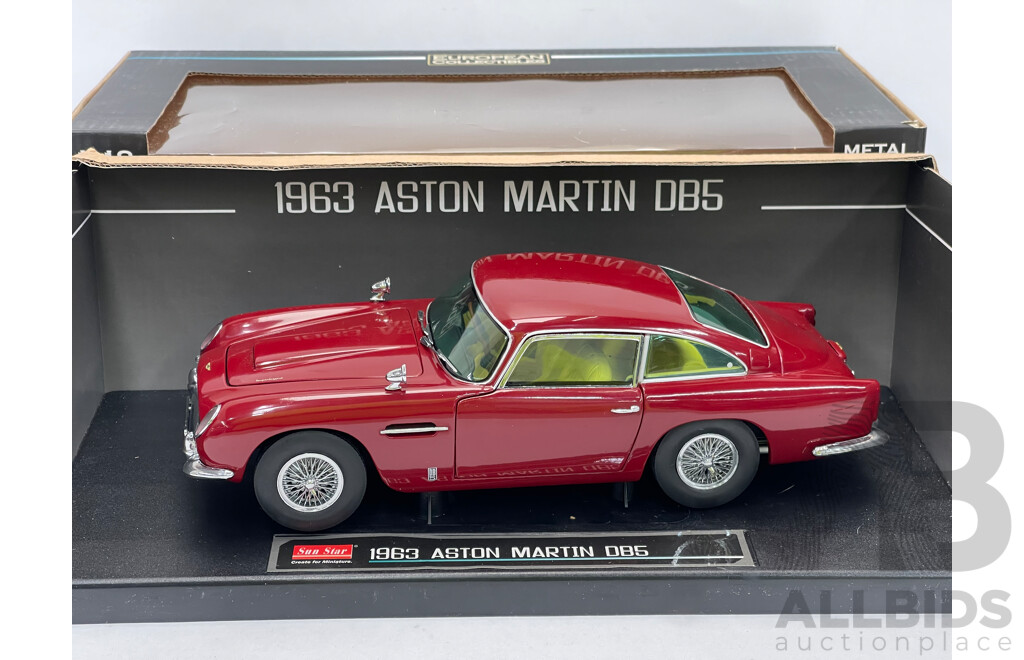 Sun Star Collectables 1963 Aston Martin DB5  - 1/18 Scale