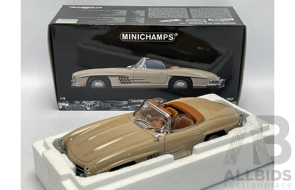 Minichamps 1957 Mercedes Benz 300 SL Roadster  - 1/18 Scale