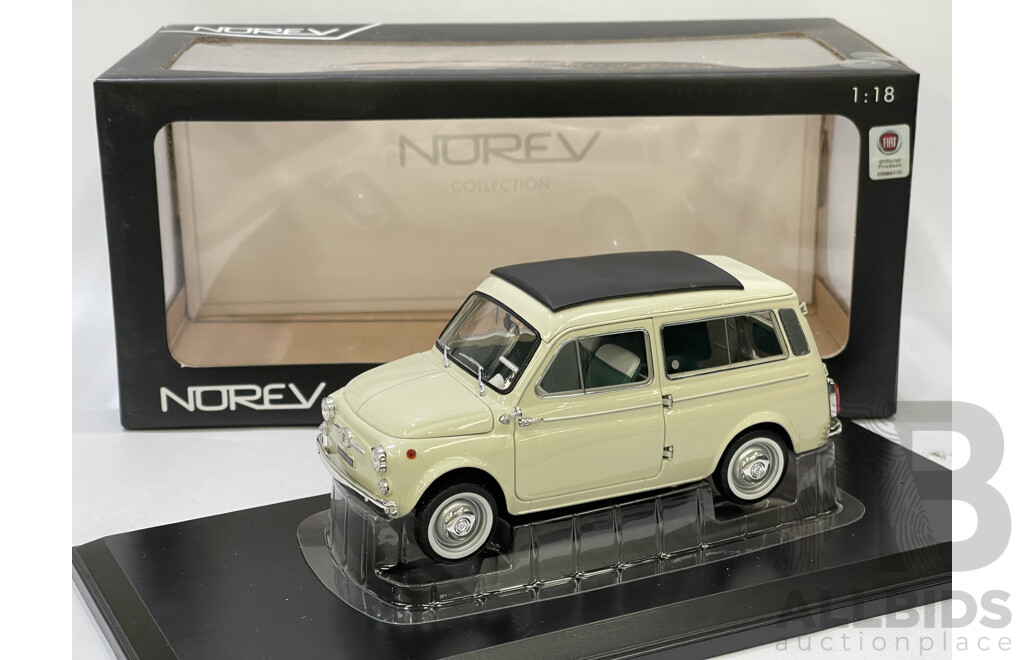 Norev Fiat 500 Jardiniére  - 1/18 Scale