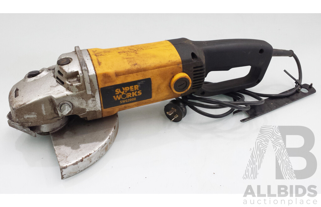Superworks 230mm Electric Angle Grinder