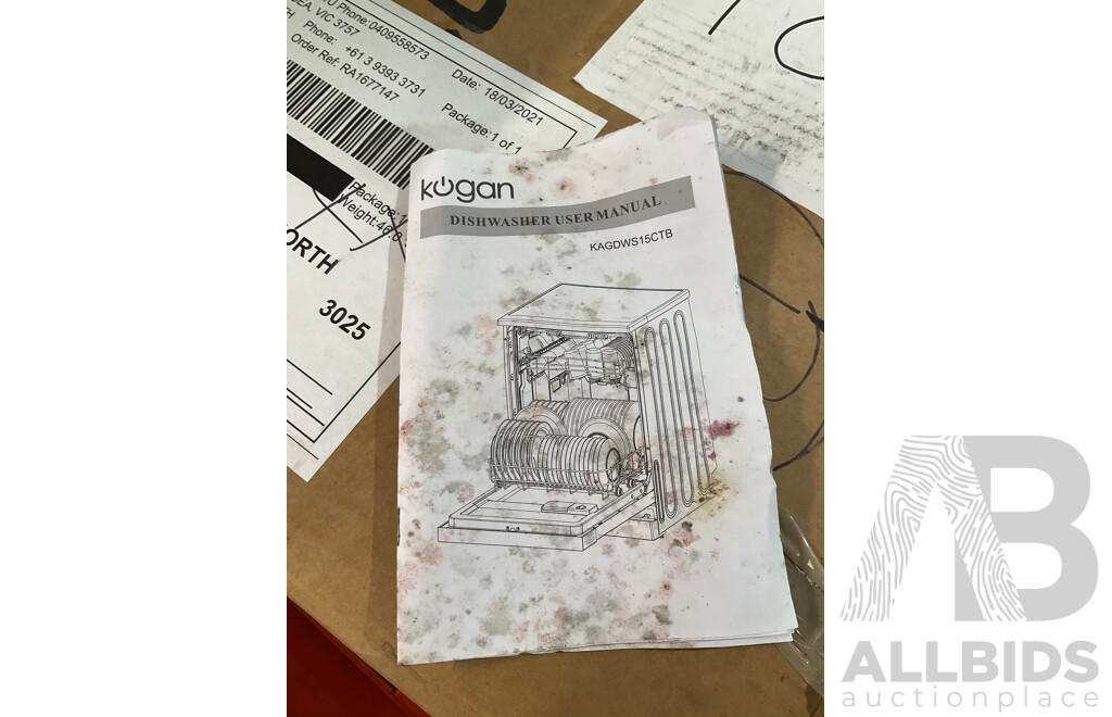 KOGAN Dishwasher - Estimated ORP $499 (for Parts or Spares)