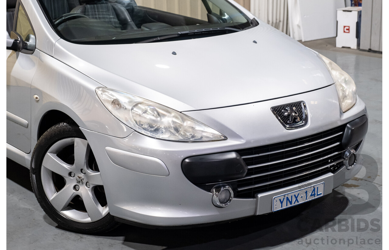 2/2009 Peugeot 307 CC Dynamic MY06 UPGRADE 2d Cabriolet Silver 2.0L