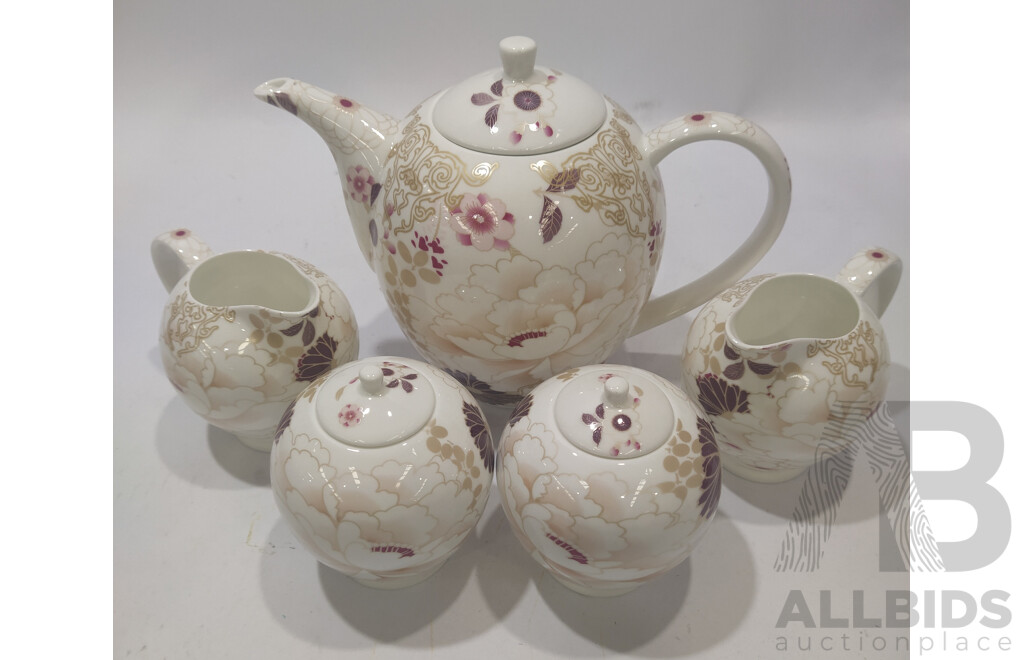 Maxwell Williams Teaware - Kimono Pattern White