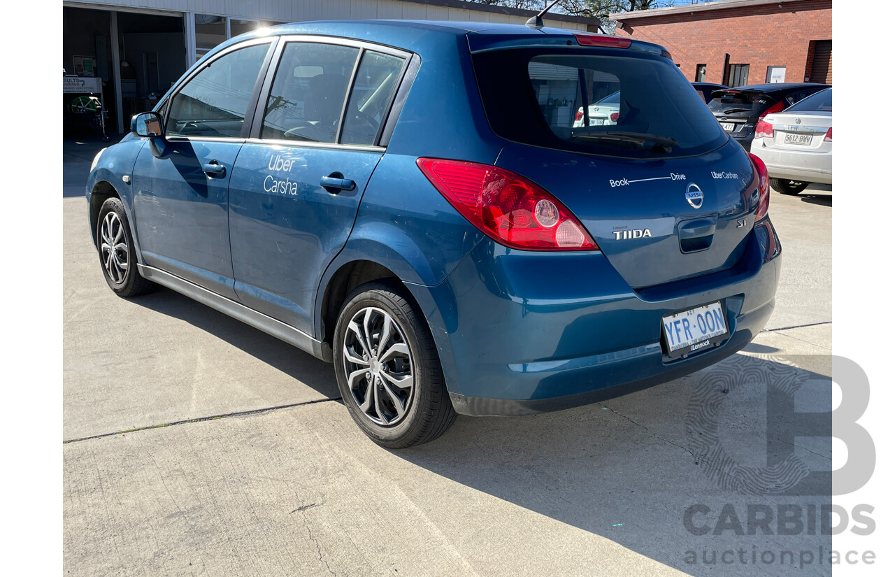 4/2008 Nissan Tiida ST C11 MY07 5d Hatchback Blue 1.8L