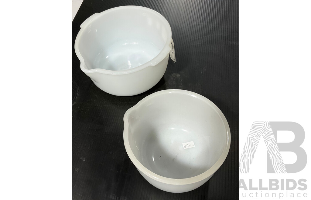 Two Vintage Sunbeam Mixing Bowls