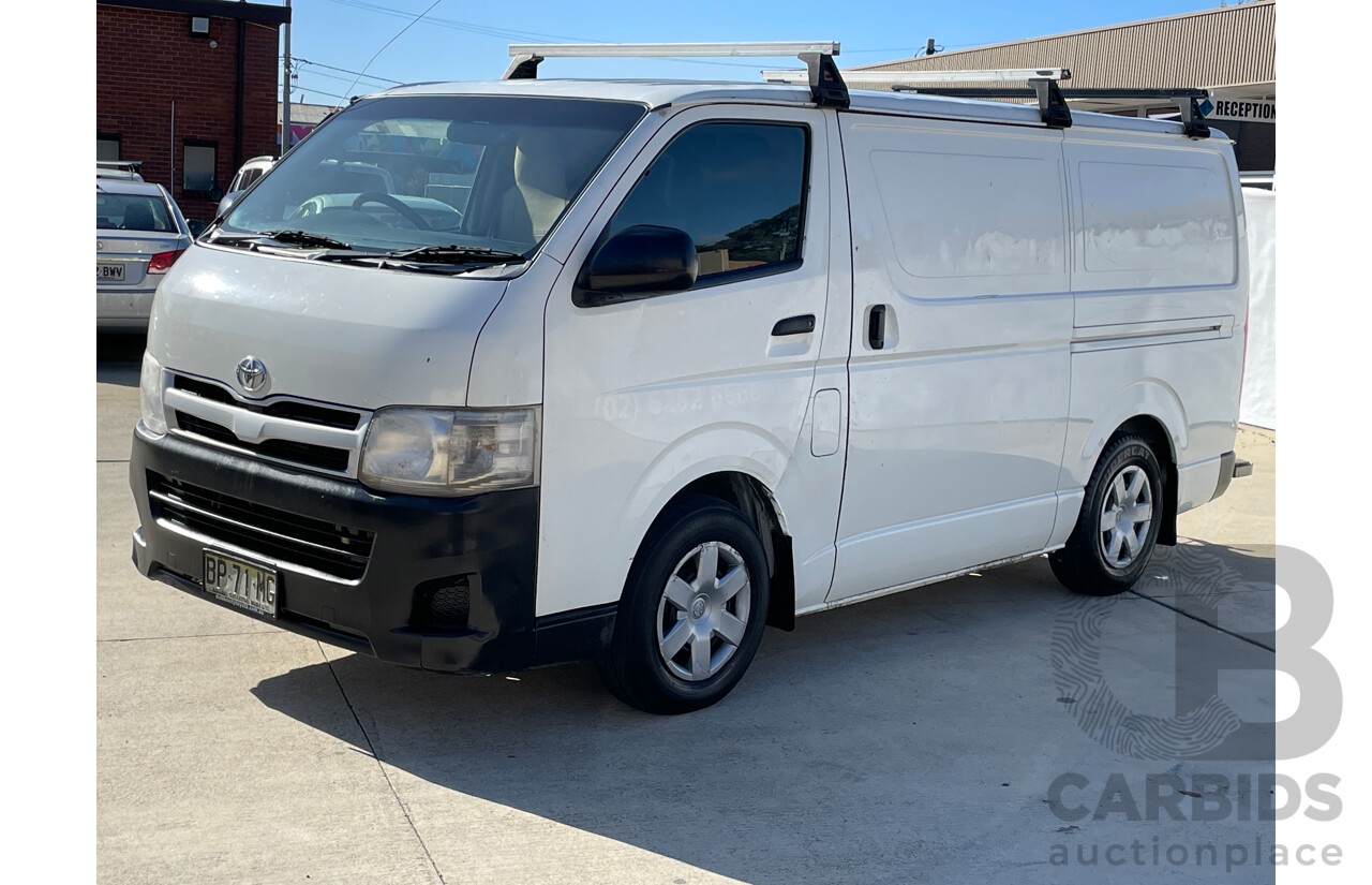 4/2012 Toyota Hiace LWB KDH201R MY12 UPGRADE 4d Van White 3.0L