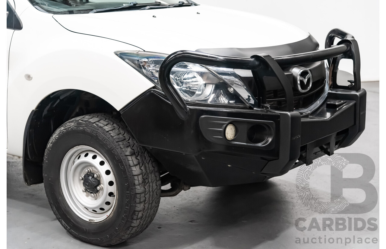 3/2017 Mazda Bt50 XT (4x4)  Dual Cab Utility White 3.2L Turbo Diesel