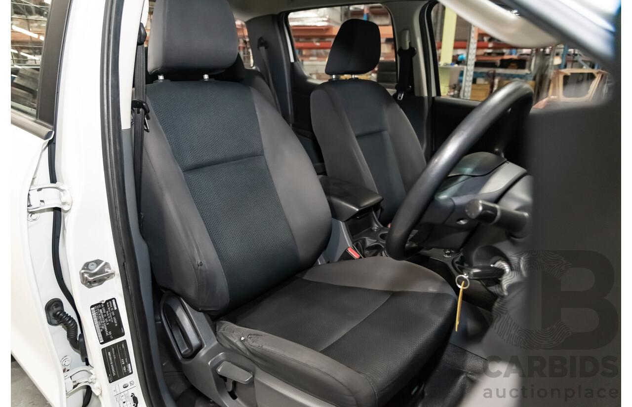 3/2017 Mazda Bt50 XT (4x4)  Dual Cab Utility White 3.2L Turbo Diesel