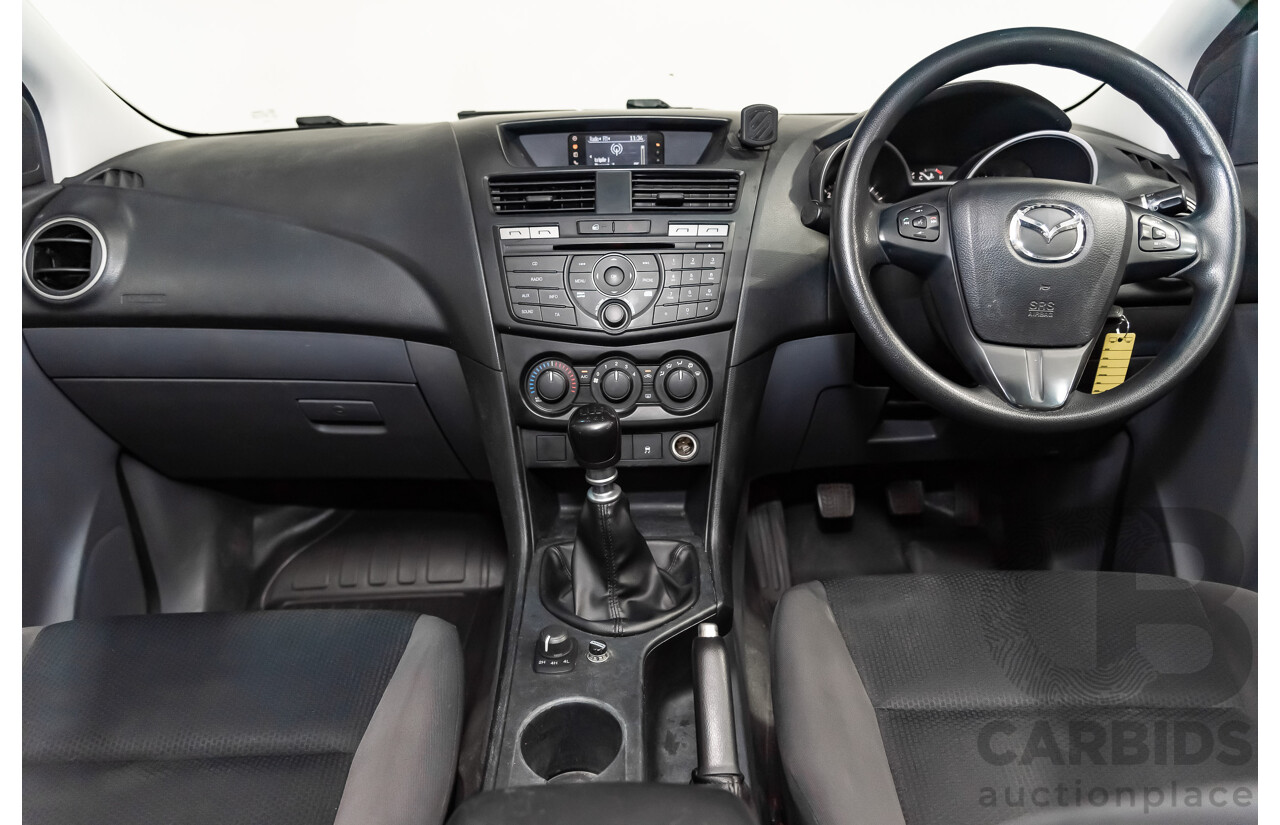 3/2017 Mazda Bt50 XT (4x4)  Dual Cab Utility White 3.2L Turbo Diesel