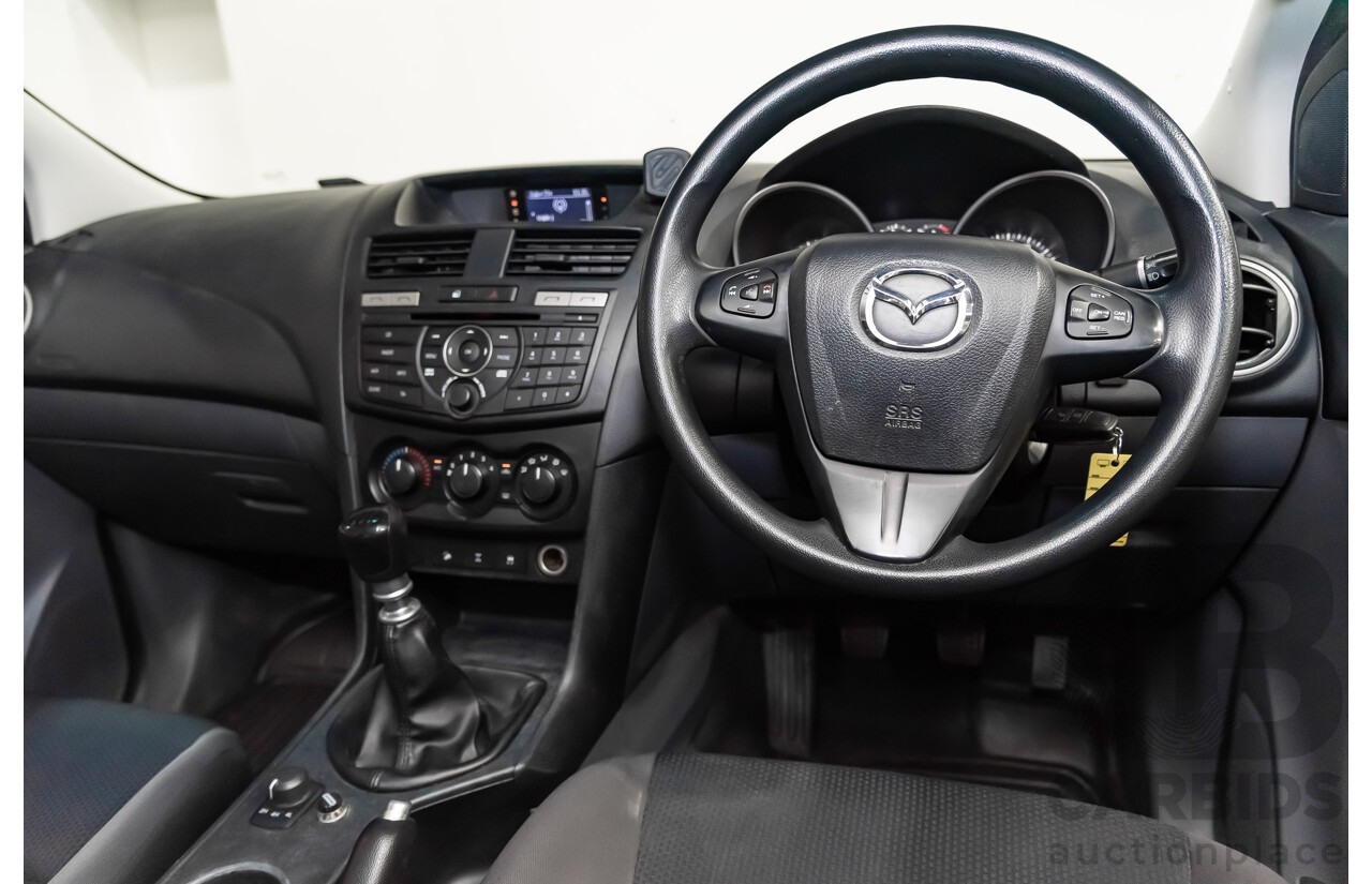 3/2017 Mazda Bt50 XT (4x4)  Dual Cab Utility White 3.2L Turbo Diesel