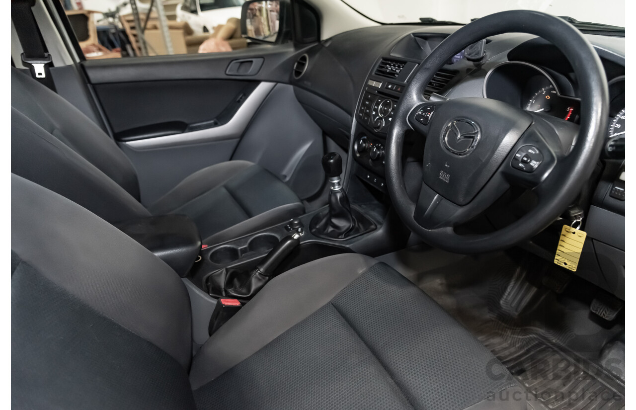 3/2017 Mazda Bt50 XT (4x4)  Dual Cab Utility White 3.2L Turbo Diesel