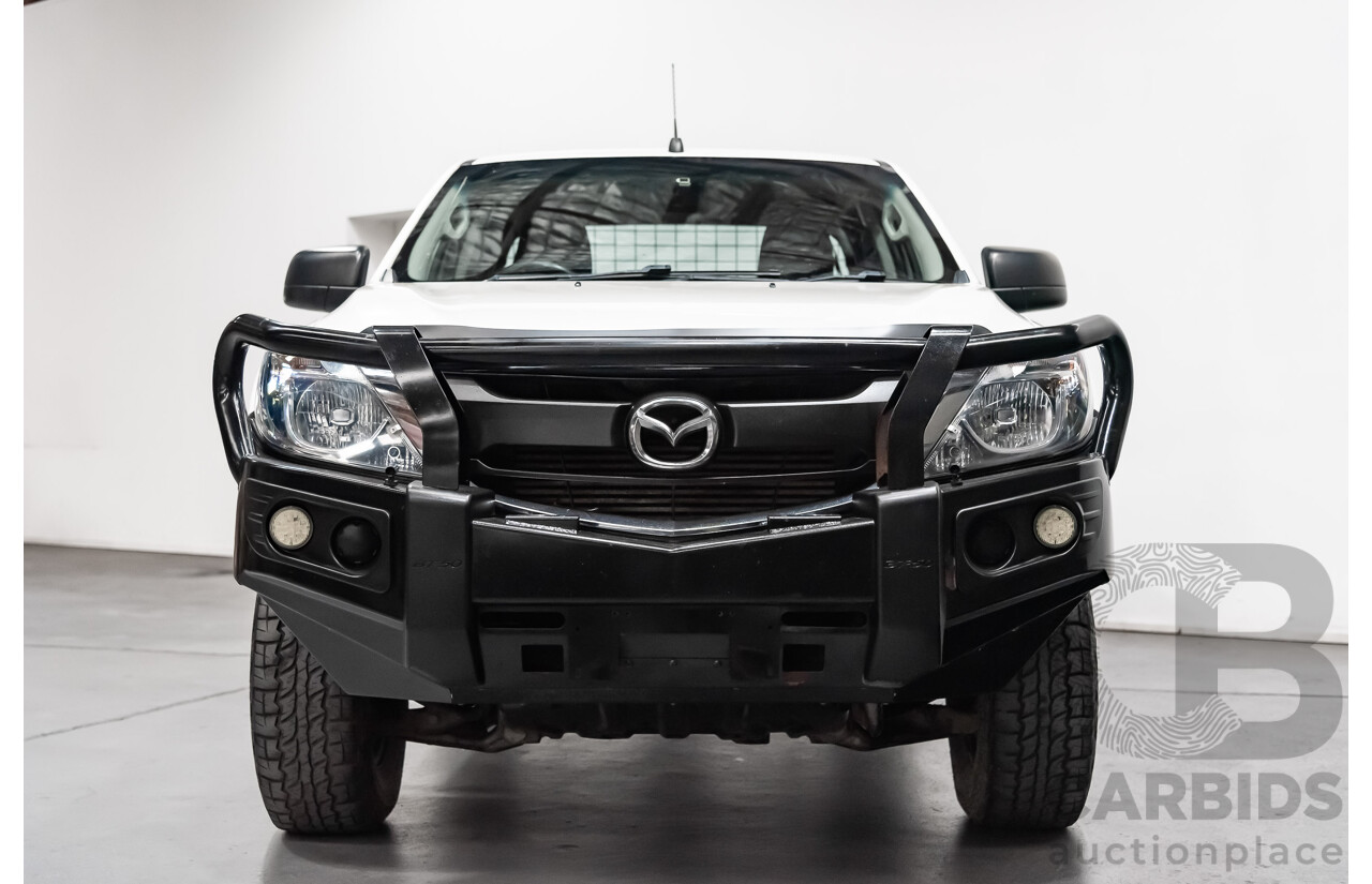3/2017 Mazda Bt50 XT (4x4)  Dual Cab Utility White 3.2L Turbo Diesel