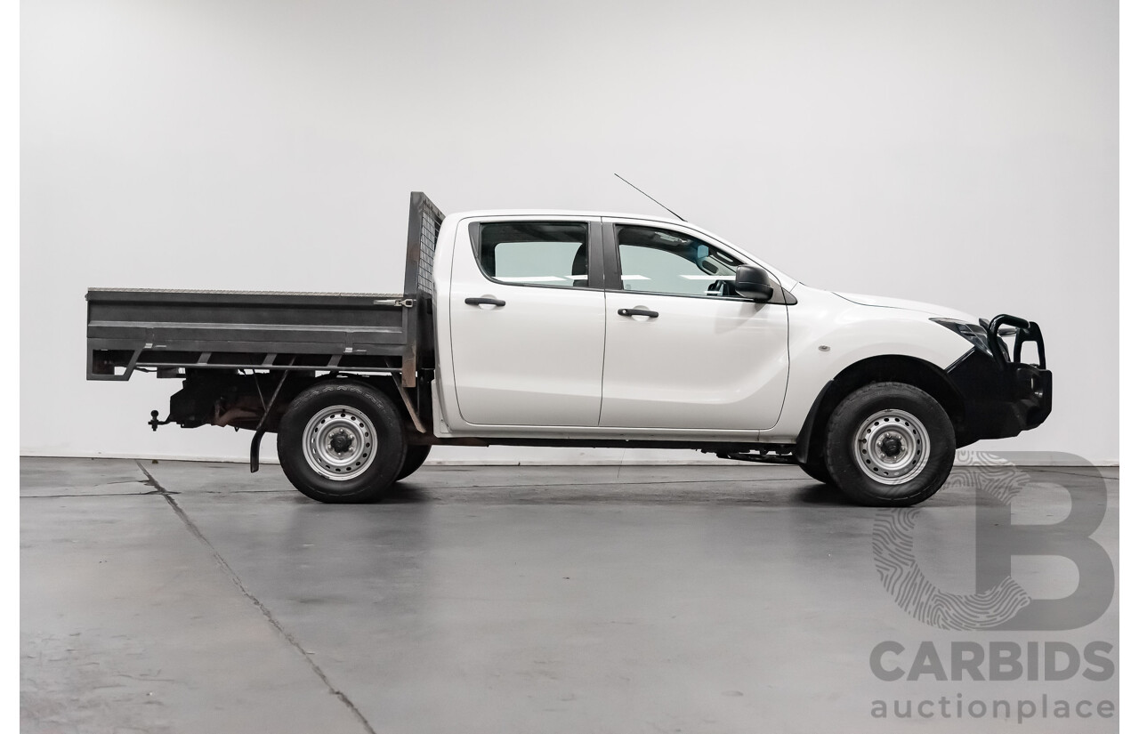 3/2017 Mazda Bt50 XT (4x4)  Dual Cab Utility White 3.2L Turbo Diesel
