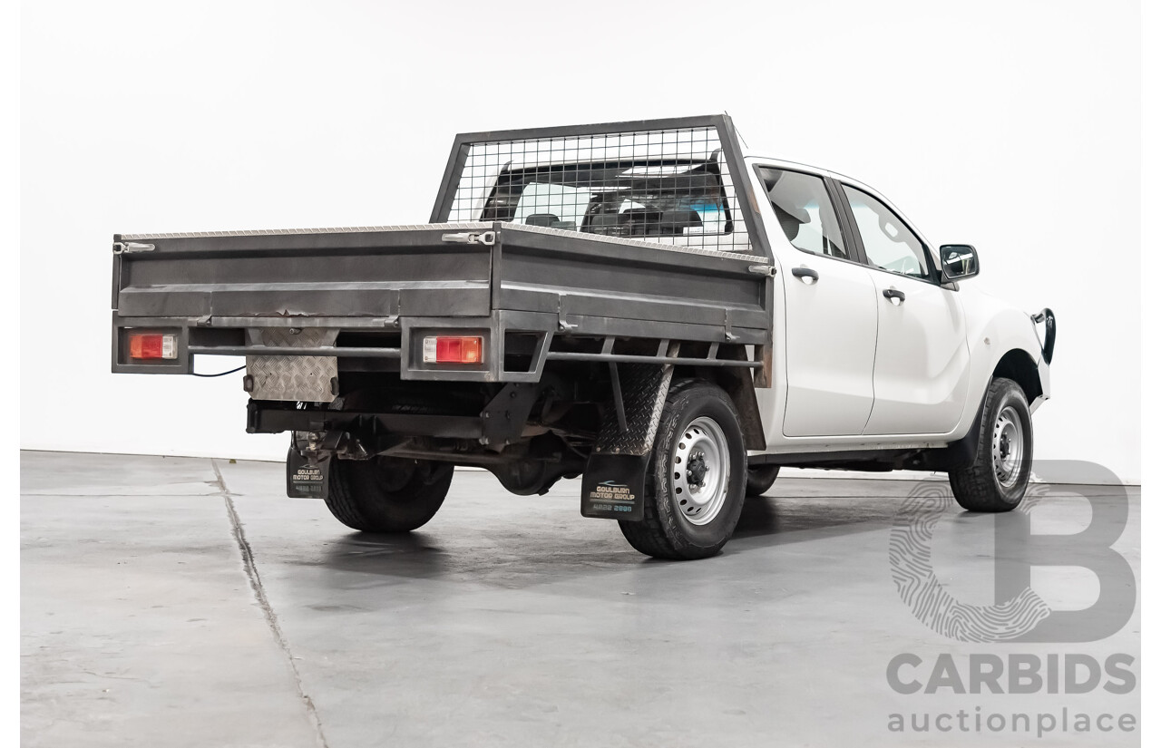 3/2017 Mazda Bt50 XT (4x4)  Dual Cab Utility White 3.2L Turbo Diesel