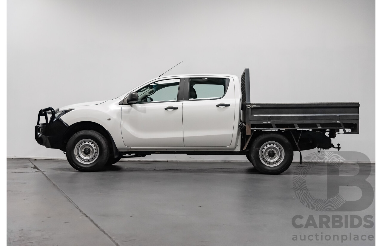 3/2017 Mazda Bt50 XT (4x4)  Dual Cab Utility White 3.2L Turbo Diesel