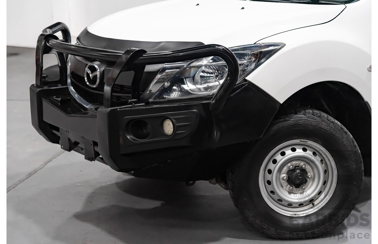 3/2017 Mazda Bt50 XT (4x4)  Dual Cab Utility White 3.2L Turbo Diesel