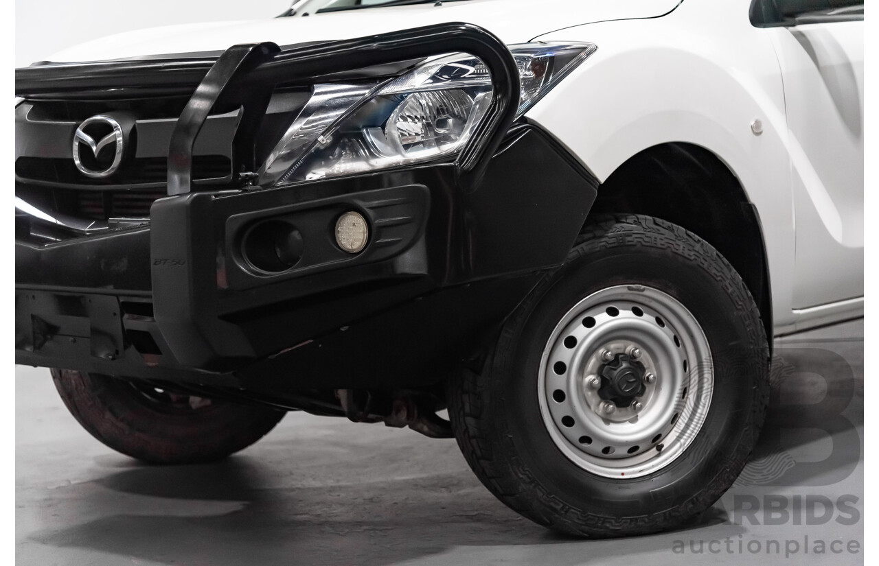 3/2017 Mazda Bt50 XT (4x4)  Dual Cab Utility White 3.2L Turbo Diesel