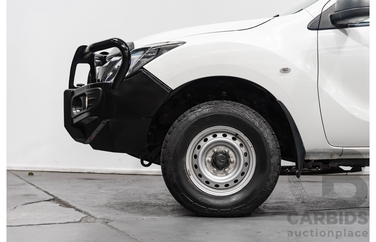 3/2017 Mazda Bt50 XT (4x4)  Dual Cab Utility White 3.2L Turbo Diesel
