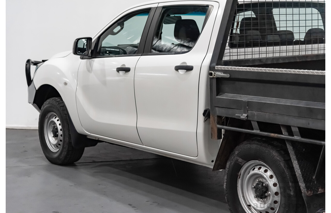 3/2017 Mazda Bt50 XT (4x4)  Dual Cab Utility White 3.2L Turbo Diesel