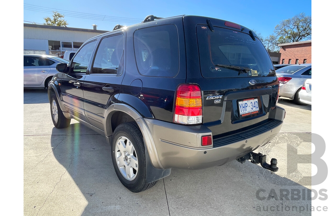 6/2005 Ford Escape XLT ZB 4d Wagon Black / Gold 2.3L