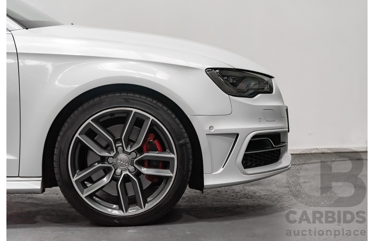 11/2014 Audi S3 Sportback 2.0 TFSI Quattro 8V 5d Hatchback White 2.0L Turbo