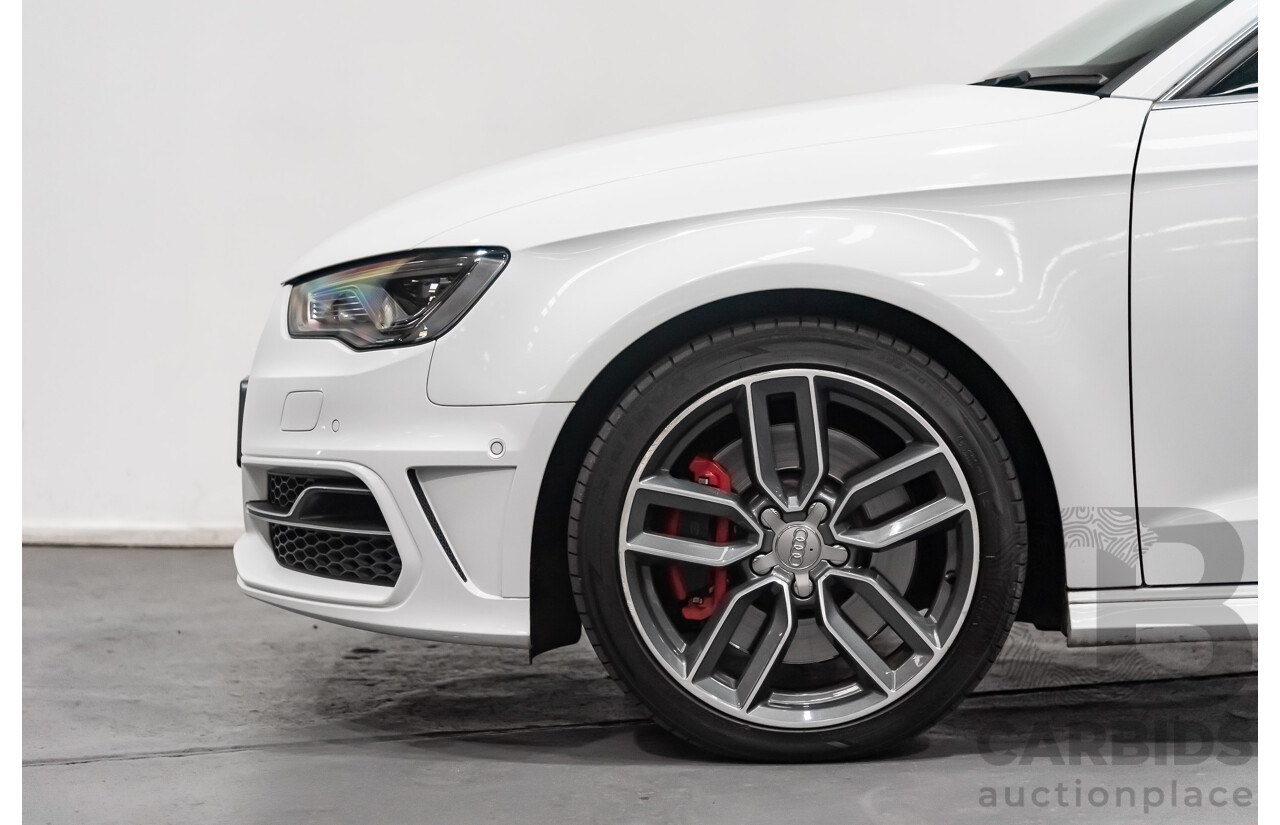 11/2014 Audi S3 Sportback 2.0 TFSI Quattro 8V 5d Hatchback White 2.0L Turbo