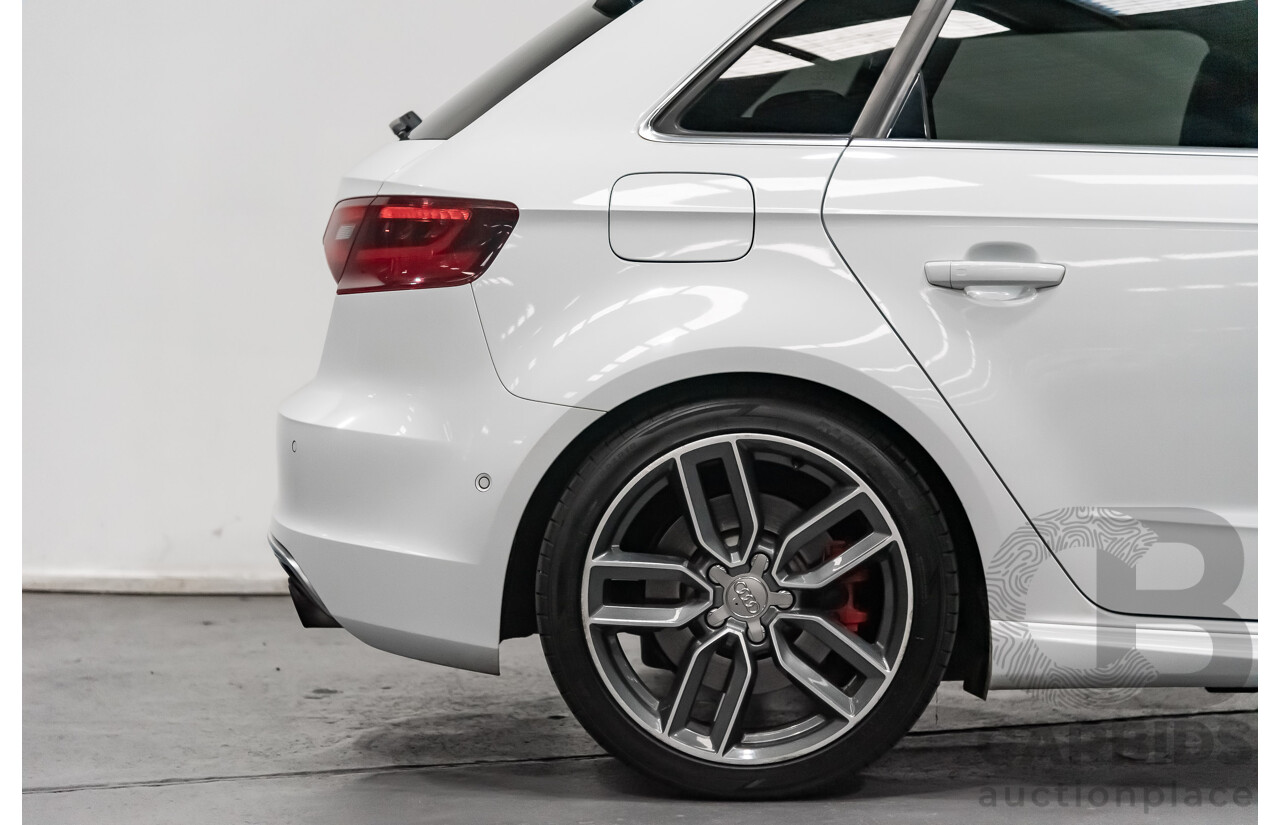 11/2014 Audi S3 Sportback 2.0 TFSI Quattro 8V 5d Hatchback White 2.0L Turbo