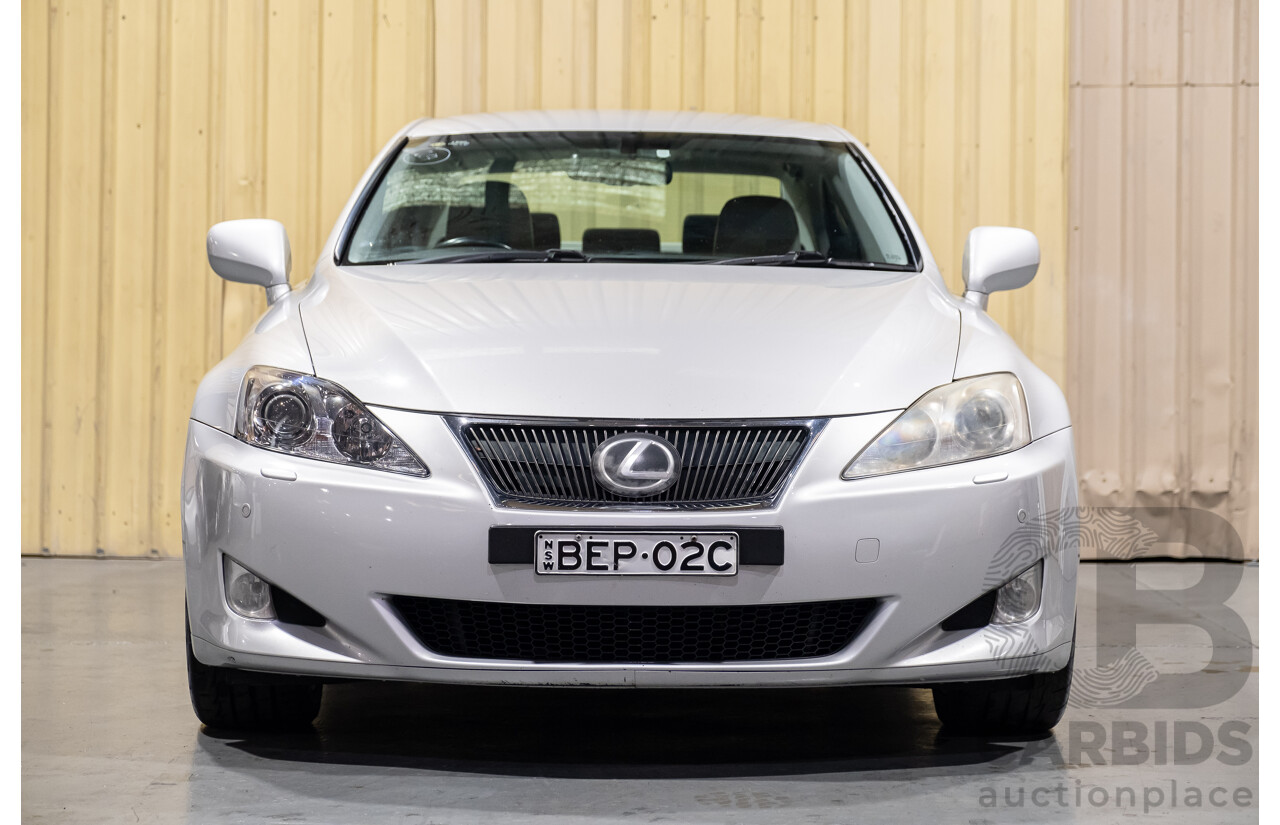 10/2007 Lexus IS250 Sports Luxury GSE20R 4d Sedan Silver 2.5L