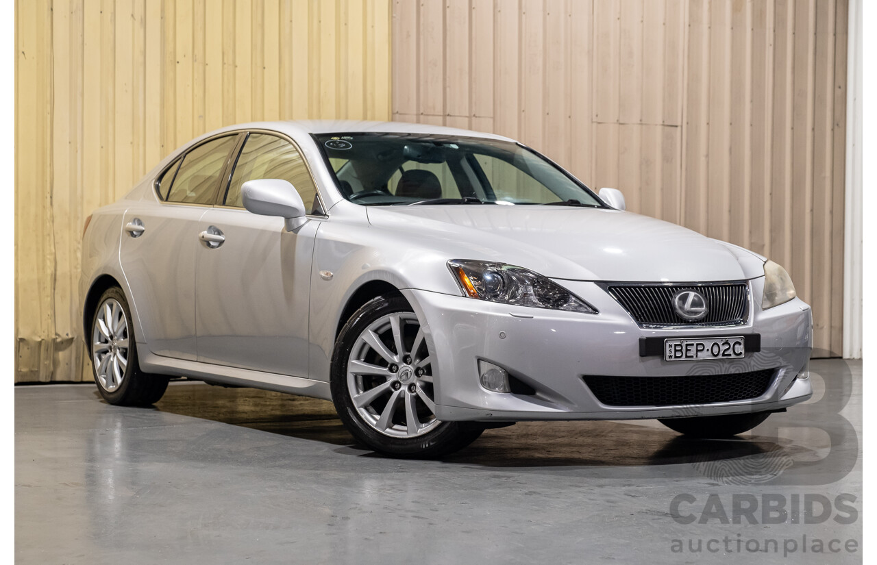 10/2007 Lexus IS250 Sports Luxury GSE20R 4d Sedan Silver 2.5L