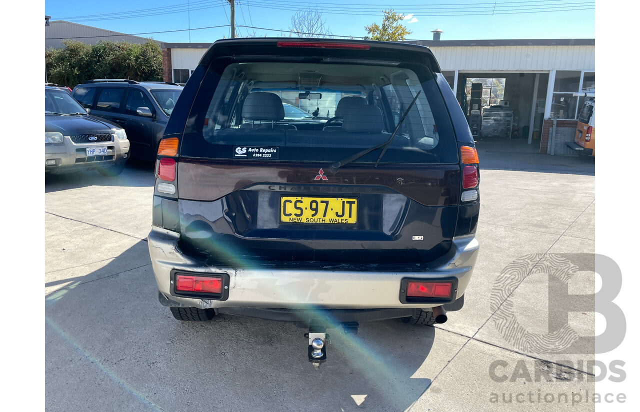 8/2001 Mitsubishi Challenger LS (4x4) PA-MY01 4d Wagon Black 3.0L