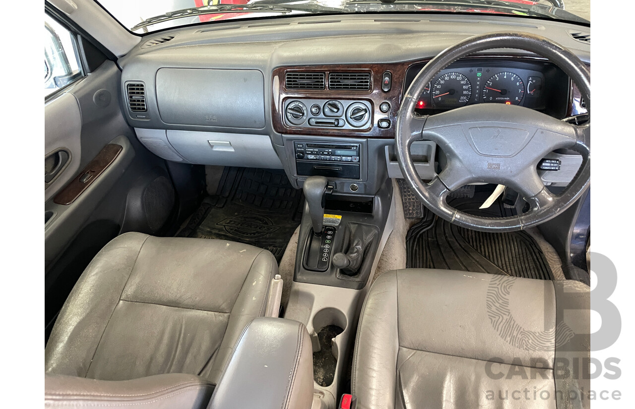 8/2001 Mitsubishi Challenger LS (4x4) PA-MY01 4d Wagon Black 3.0L