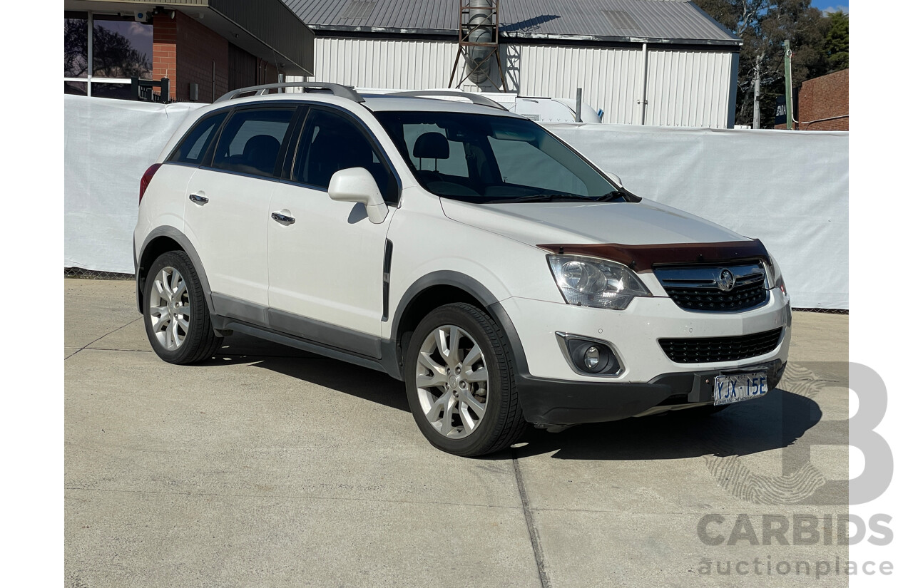 3/2014 Holden Captiva 5 LTZ (awd) CG MY14 4d Wagon White 2.2L