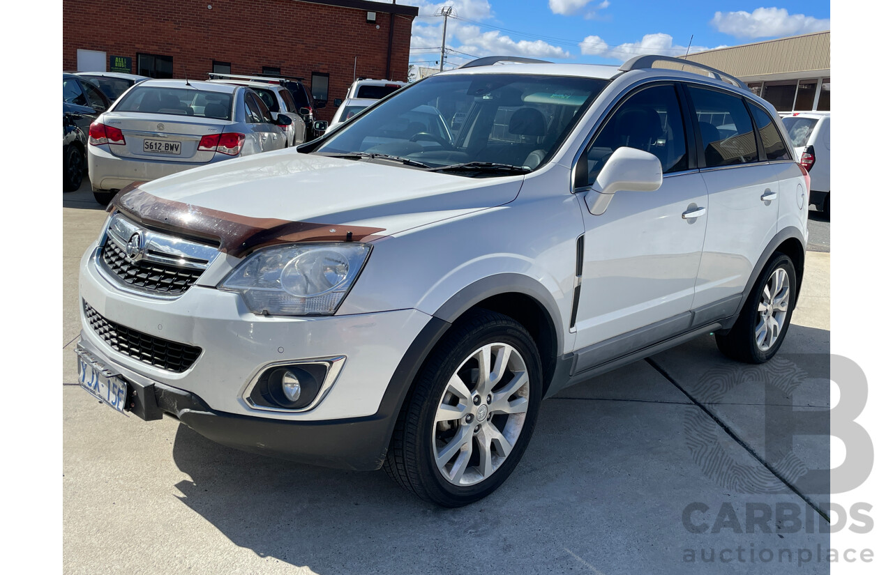 3/2014 Holden Captiva 5 LTZ (awd) CG MY14 4d Wagon White 2.2L