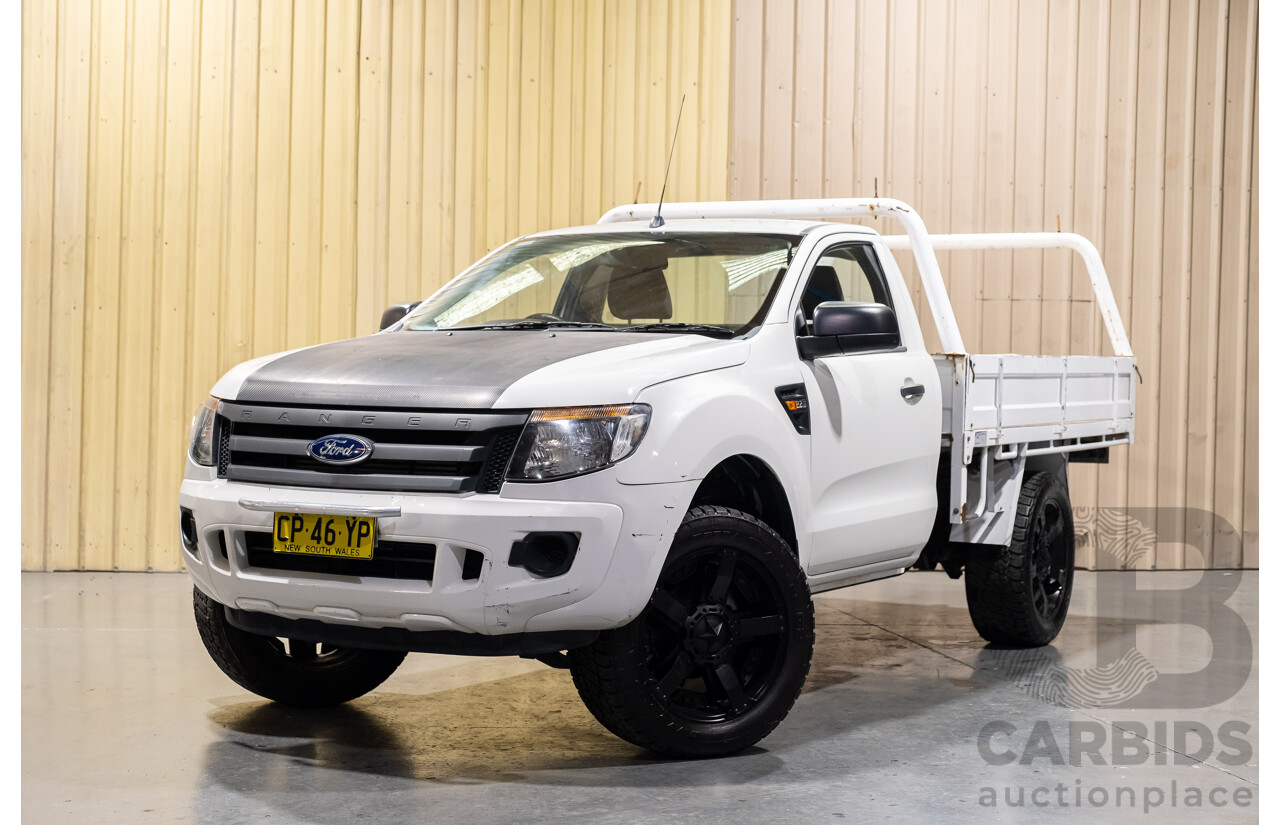 3/2015 Ford Ranger XL 2.2 Hi-Rider (4x2) PX 2d C/Chas White Turbo Diesel 2.2L