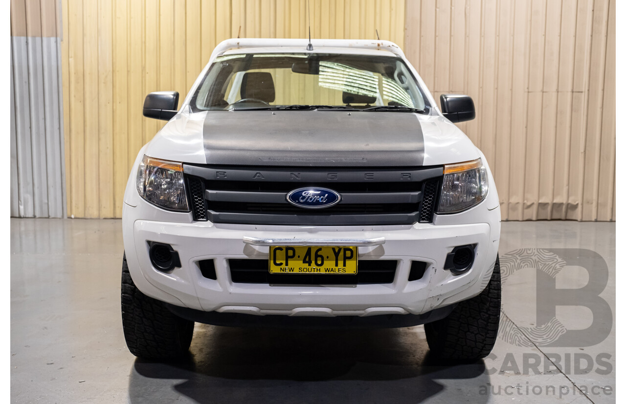 3/2015 Ford Ranger XL 2.2 Hi-Rider (4x2) PX 2d C/Chas White Turbo Diesel 2.2L