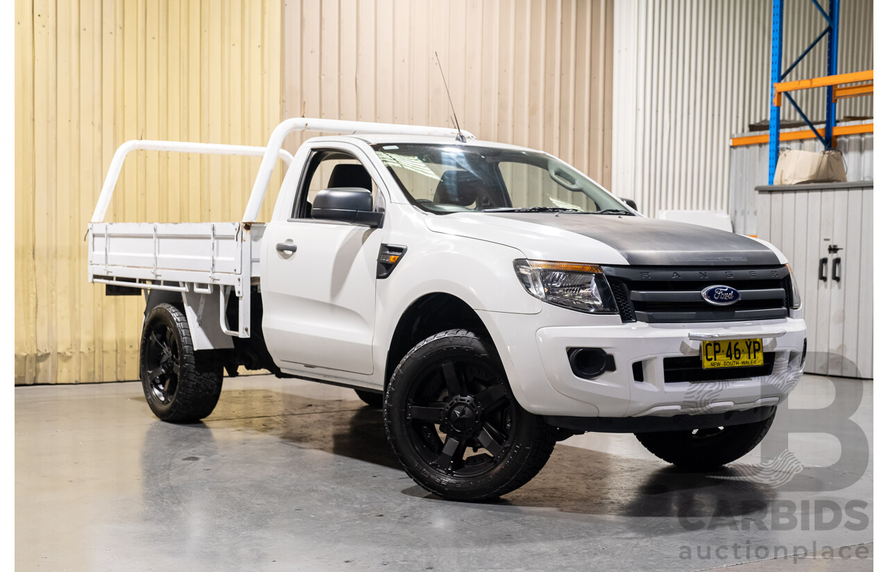 3/2015 Ford Ranger XL 2.2 Hi-Rider (4x2) PX 2d C/Chas White Turbo Diesel 2.2L