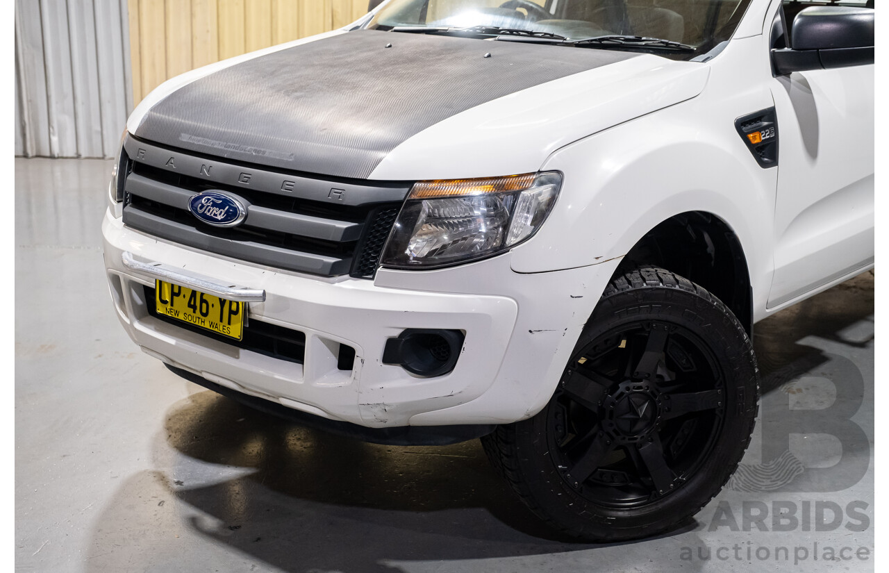 3/2015 Ford Ranger XL 2.2 Hi-Rider (4x2) PX 2d C/Chas White Turbo Diesel 2.2L