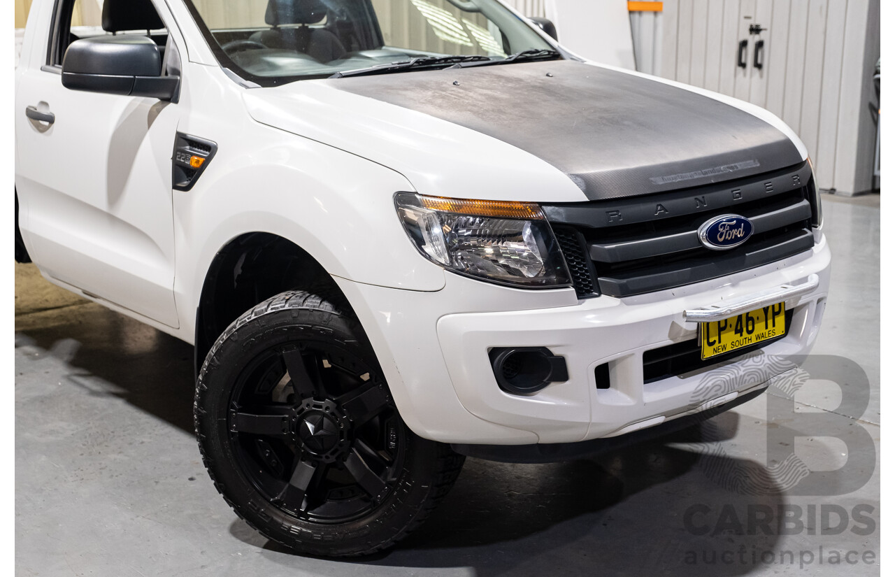 3/2015 Ford Ranger XL 2.2 Hi-Rider (4x2) PX 2d C/Chas White Turbo Diesel 2.2L