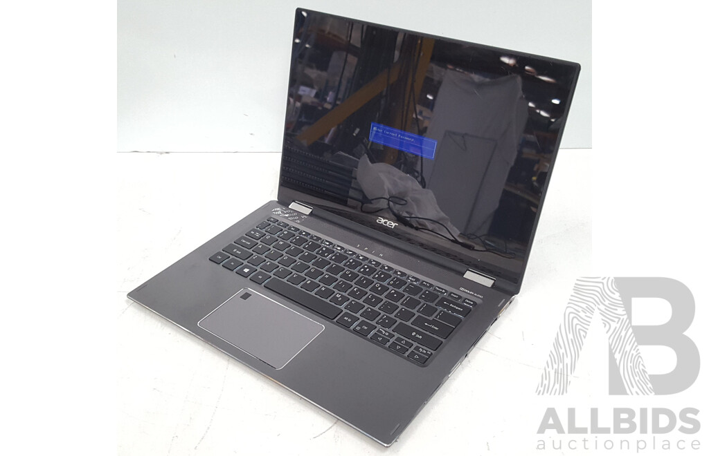 Acer (SP513-52N-58E1) Spin 5 Intel Core i5 (8250U) 1.60GHz-3.40GHz 4-Core CPU 13-Inch Convertible Touchscreen Laptop