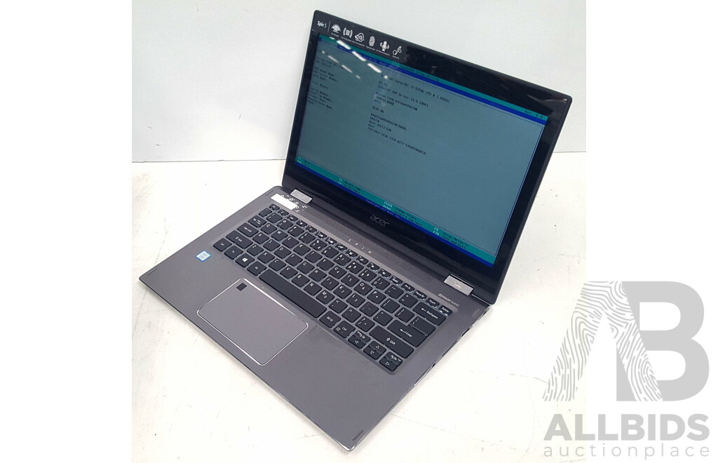 Acer (SP513-52N-58E1) Spin 5 Intel Core i5 (8250U) 1.60GHz-3.40GHz 4-Core CPU 13-Inch Convertible Touchscreen Laptop
