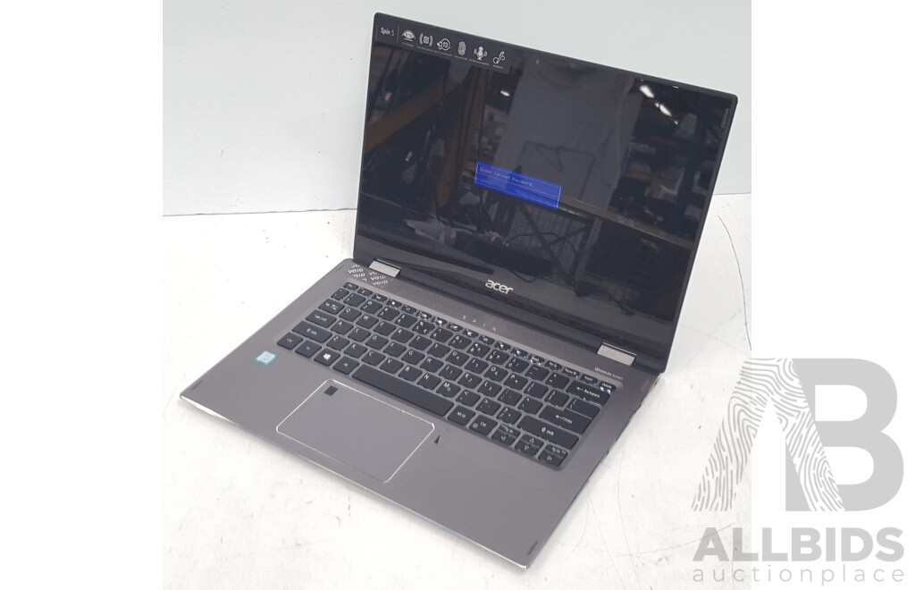 Acer (SP513-52N-58E1) Spin 5 Intel Core i5 (8250U) 1.60GHz-3.40GHz 4-Core CPU 13-Inch Convertible Touchscreen Laptop